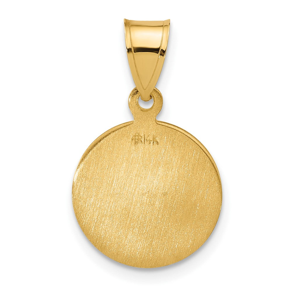 Charlie & Co Jewelry | 14k Polished And Satin Solid Sacred Heart Of Jesus Medal - Model XR2097