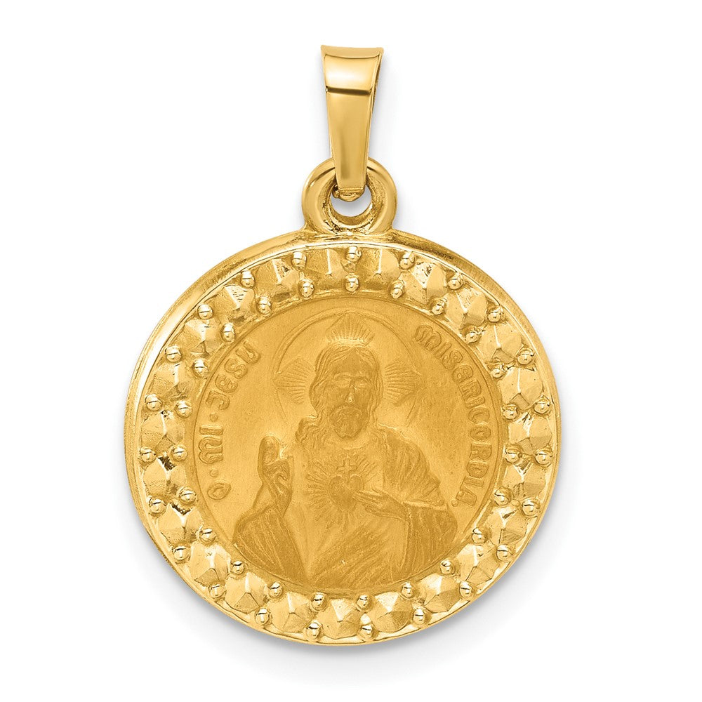 Charlie & Co Jewelry | 14k Hollow Sacred Heart Of Jesus Medal - Model XR2099