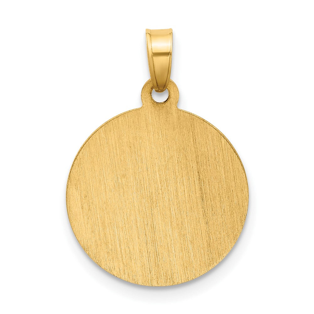 Charlie & Co Jewelry | 14k Satin And Polished St Anthony Medal Circle Pendant - Model XR2131