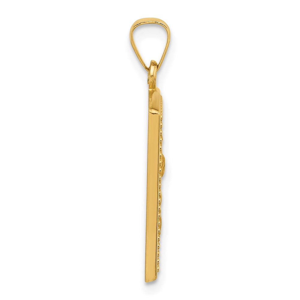 Charlie & Co Jewelry | 14k Rectangular Hollow St. Christopher Medal - Model XR2140