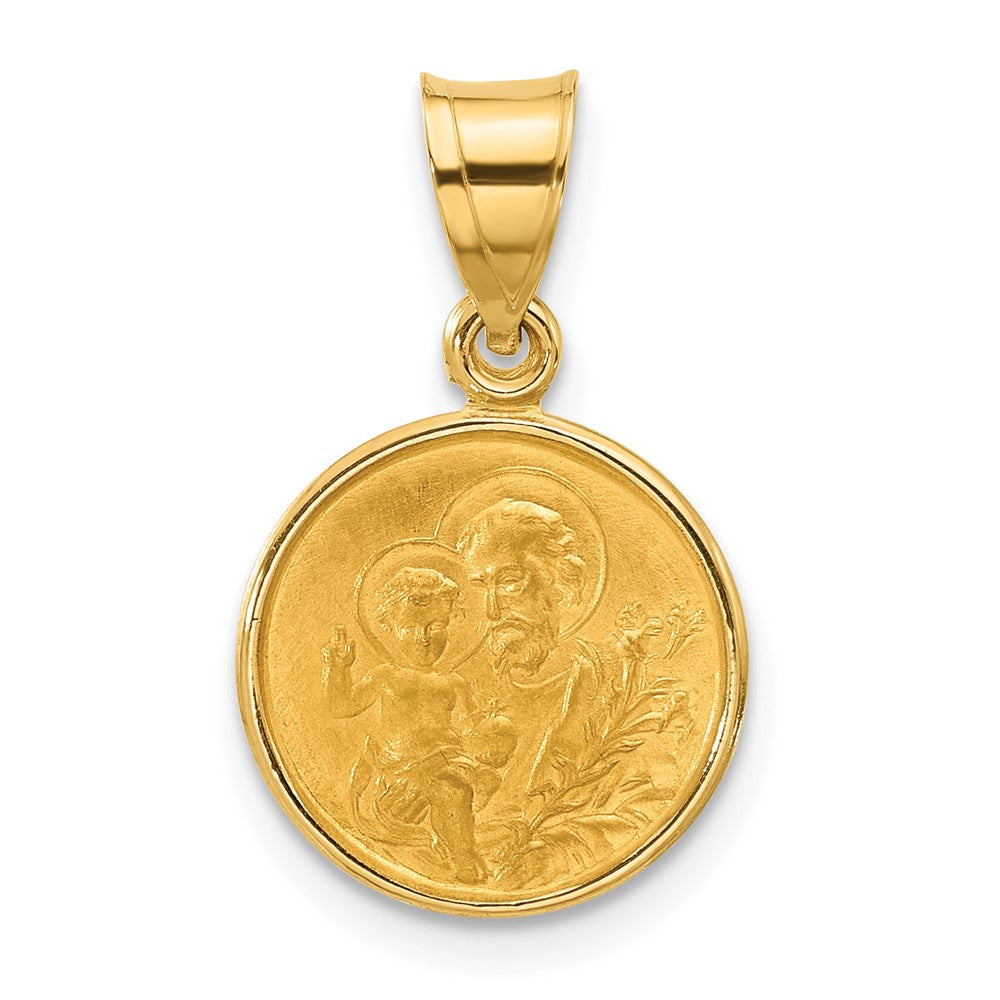 Charlie & Co Jewelry | 14k Polished And Satin Solid St Joseph Medal - Model XR2141