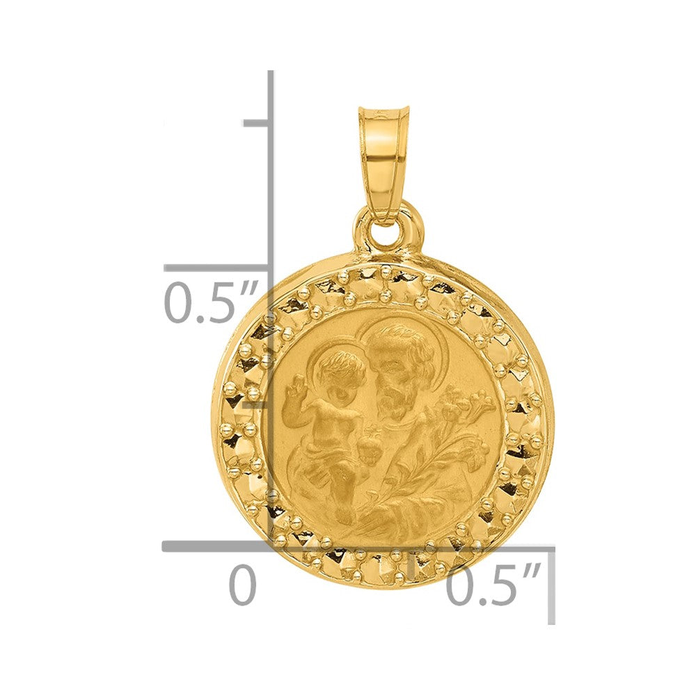 Charlie & Co Jewelry | 14k Hollow St. Joseph Medal - Model XR2142