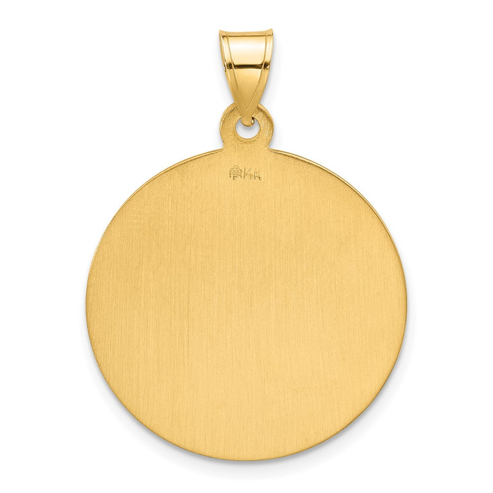 Gold Saint Joseph and Child Jesus Medal Pendant Model-XR2144 - Charlie & Co. Jewelry
