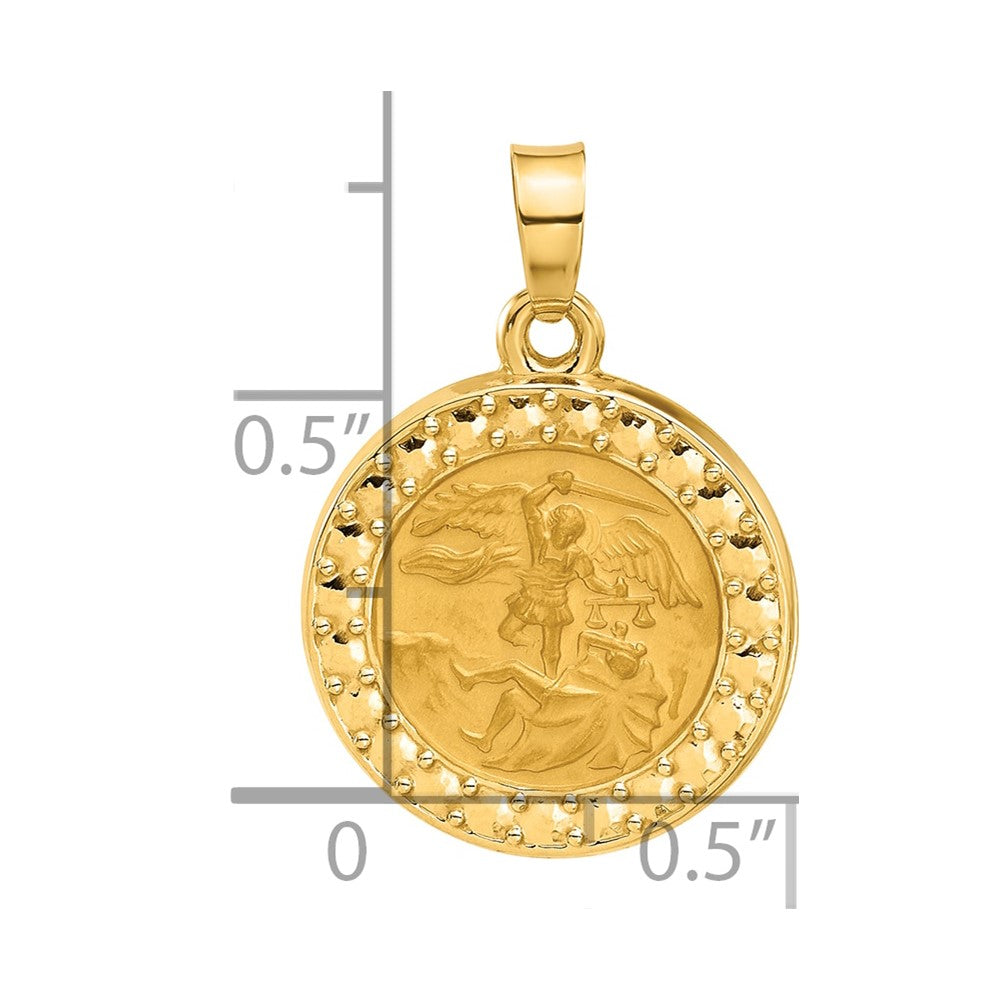 Charlie & Co Jewelry | 14k Hollow St. Michael Medal - Model XR2151