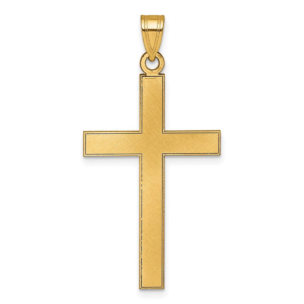 Charlie & Co Jewelry | 14k Florentine Satin Cross Pendant - Model XR2155