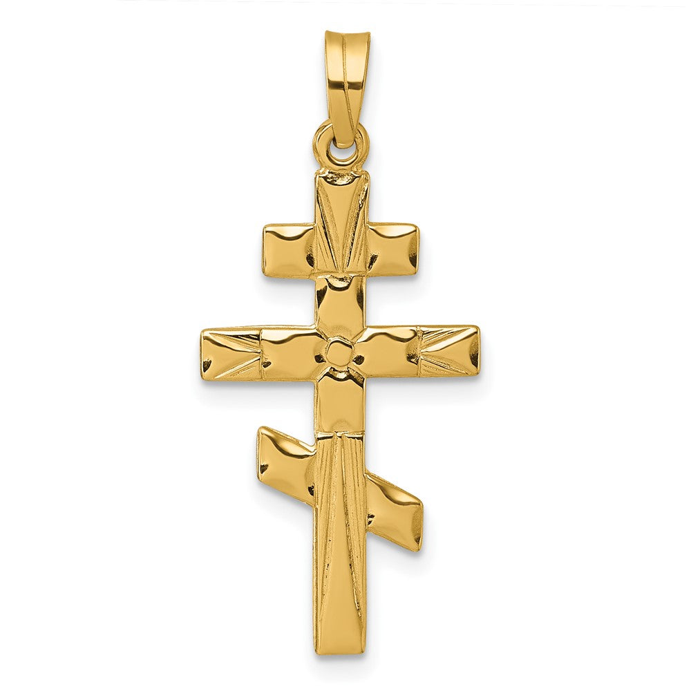 Charlie & Co Jewelry | 14k Polished Eastern Orthodox Cross Pendant - Model XR2175