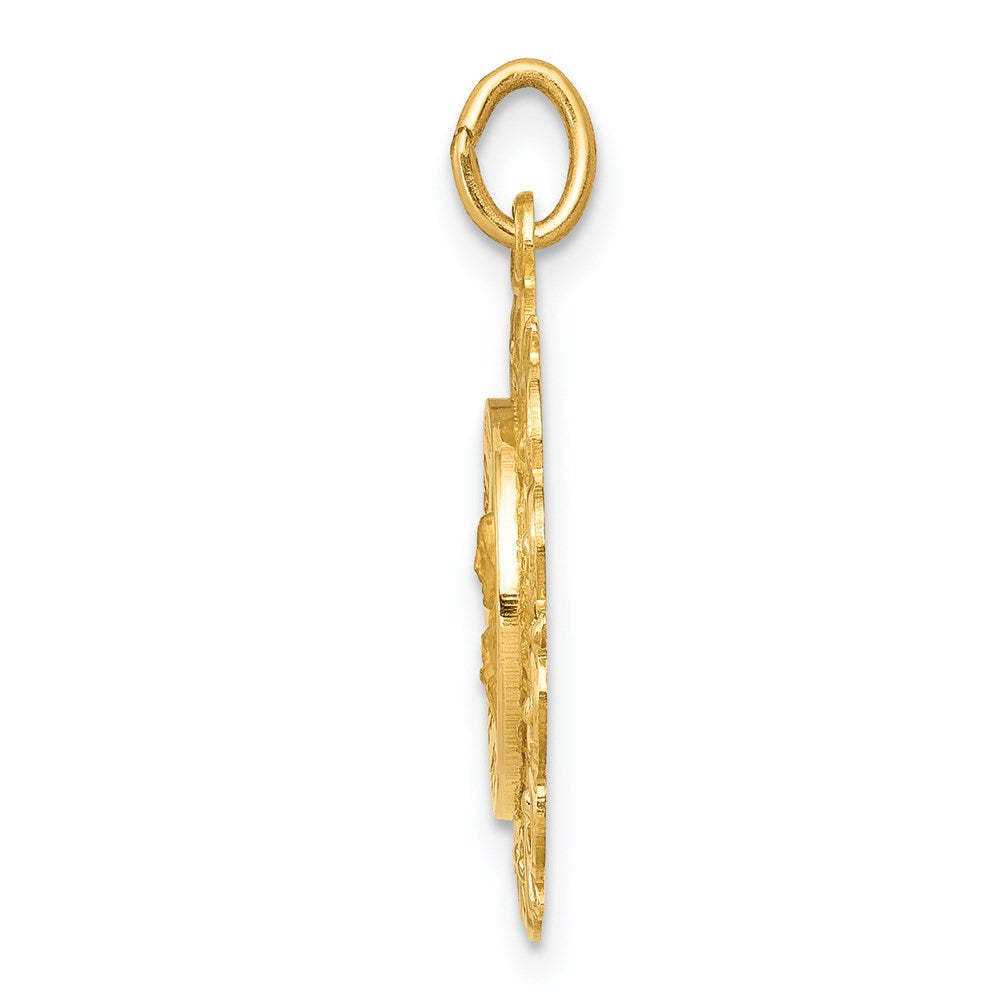 Charlie & Co Jewelry | 14k Sacred Heart Of Jesus Medal Charm - Model XR370