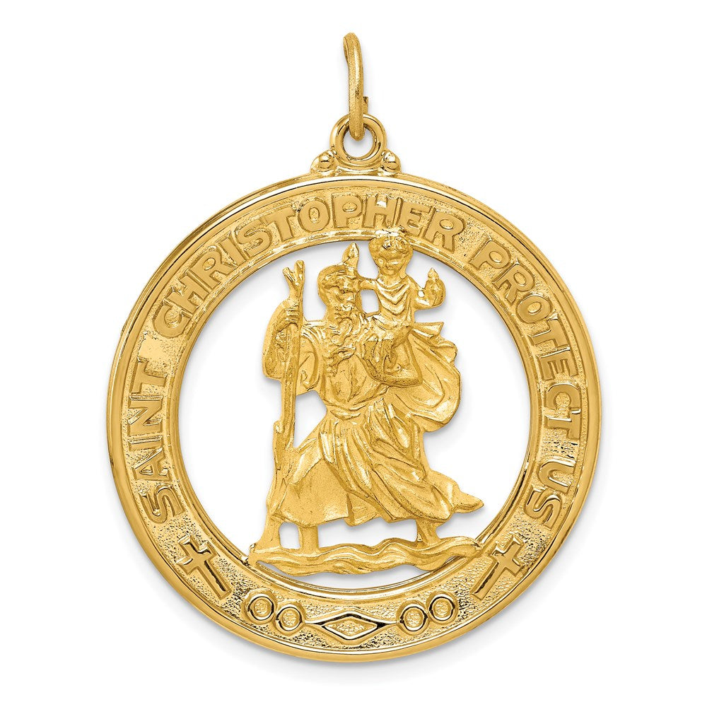 Charlie & Co Jewelry | 14k Saint Christopher Medal Pendant - Model XR382