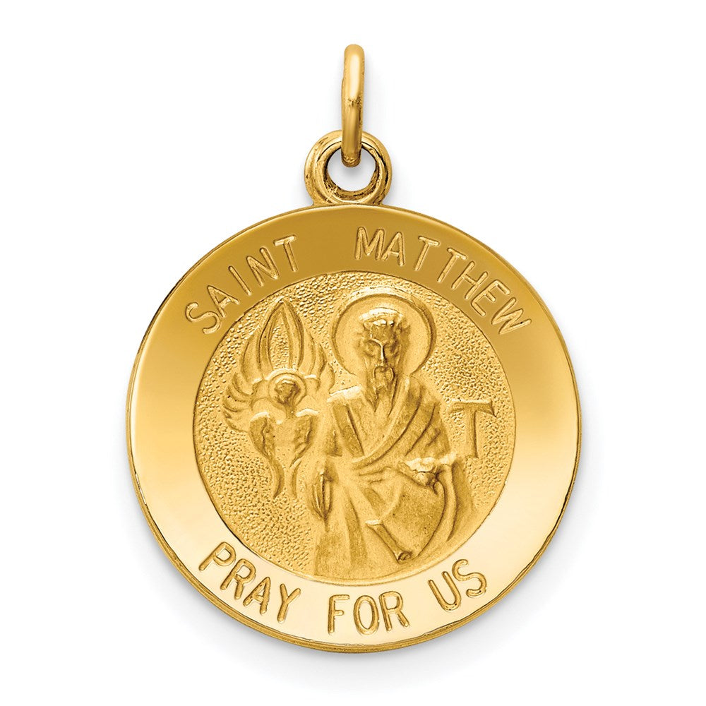 Charlie & Co Jewelry | 14k Saint Matthew Medal Charm - Model XR402
