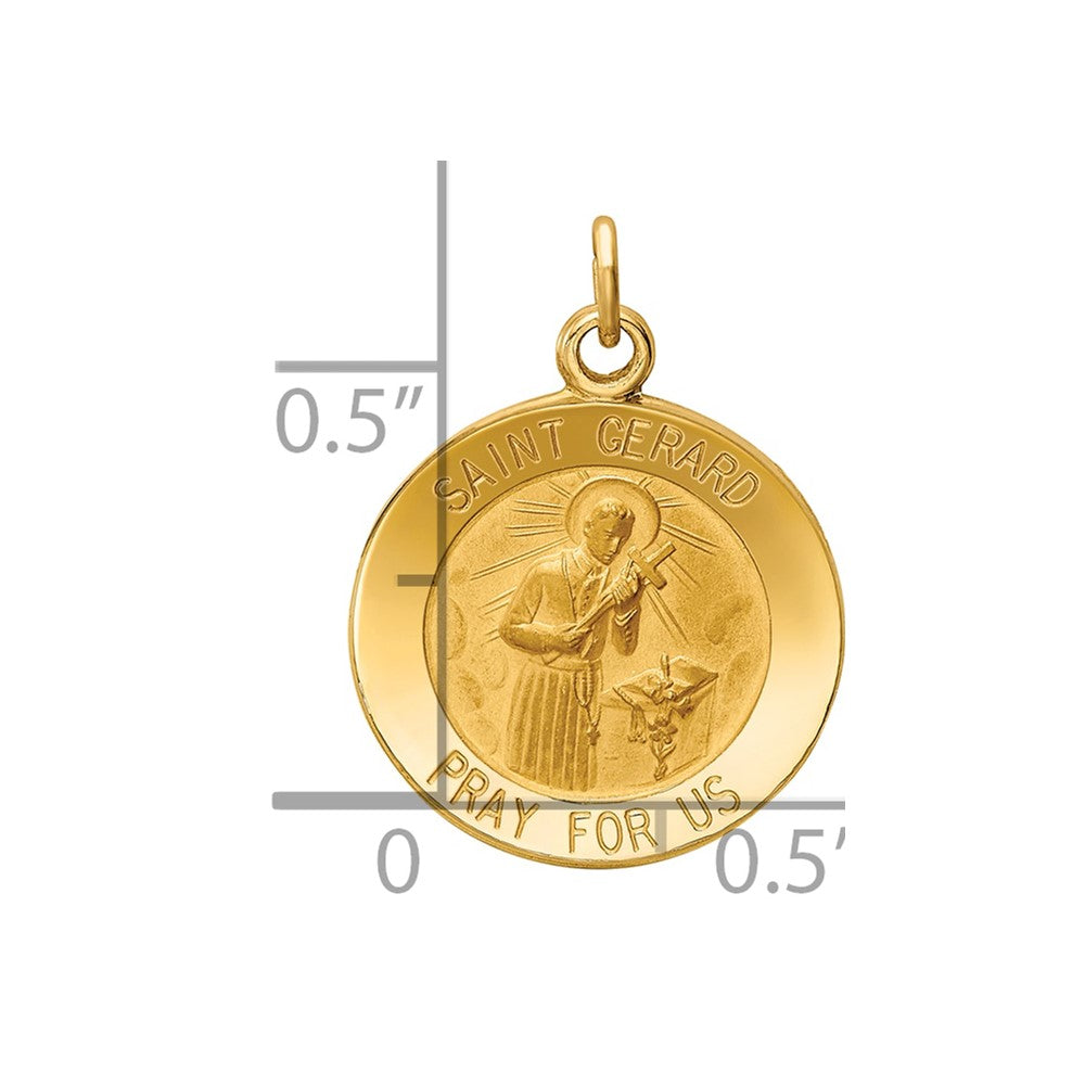 Charlie & Co Jewelry | 14k Saint Gerard Medal Charm - Model XR406