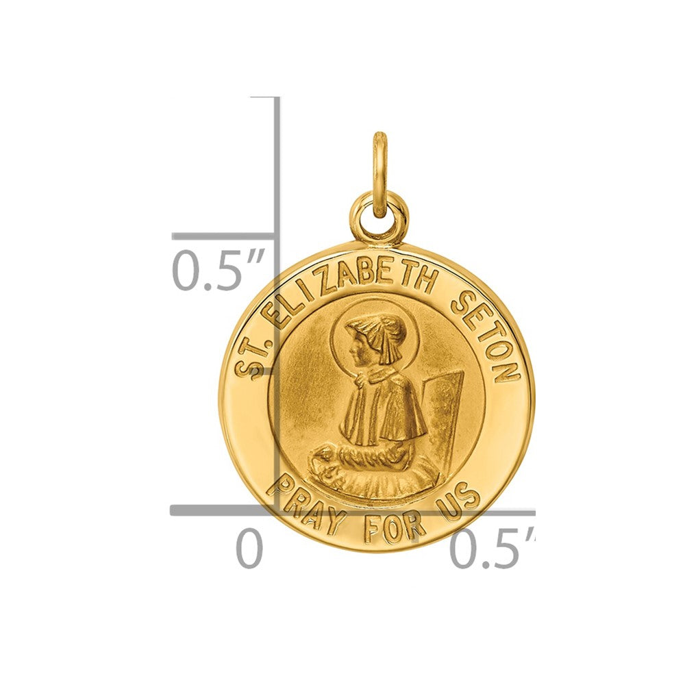 Charlie & Co Jewelry | 14k Saint Elizabeth Seton Medal Charm - Model XR413