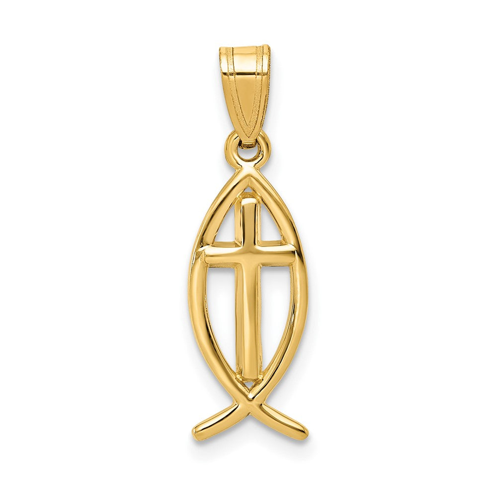 Charlie & Co Jewelry | 14k Ichthus Fish Pendant - Model XR424