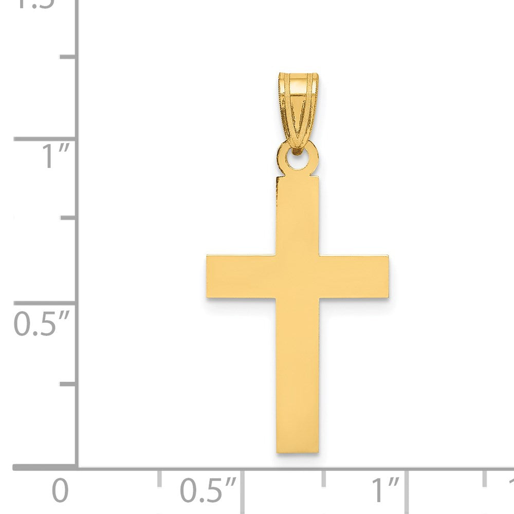 Charlie & Co Jewelry | 14k Polished Cross Charm - Model XR528