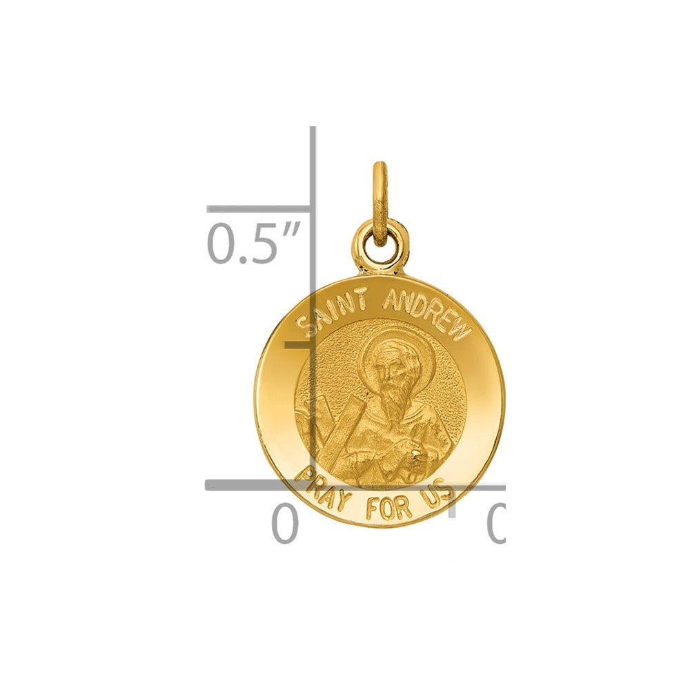 Charlie & Co Jewelry | 14k Saint Andrew Medal Charm - Model XR615