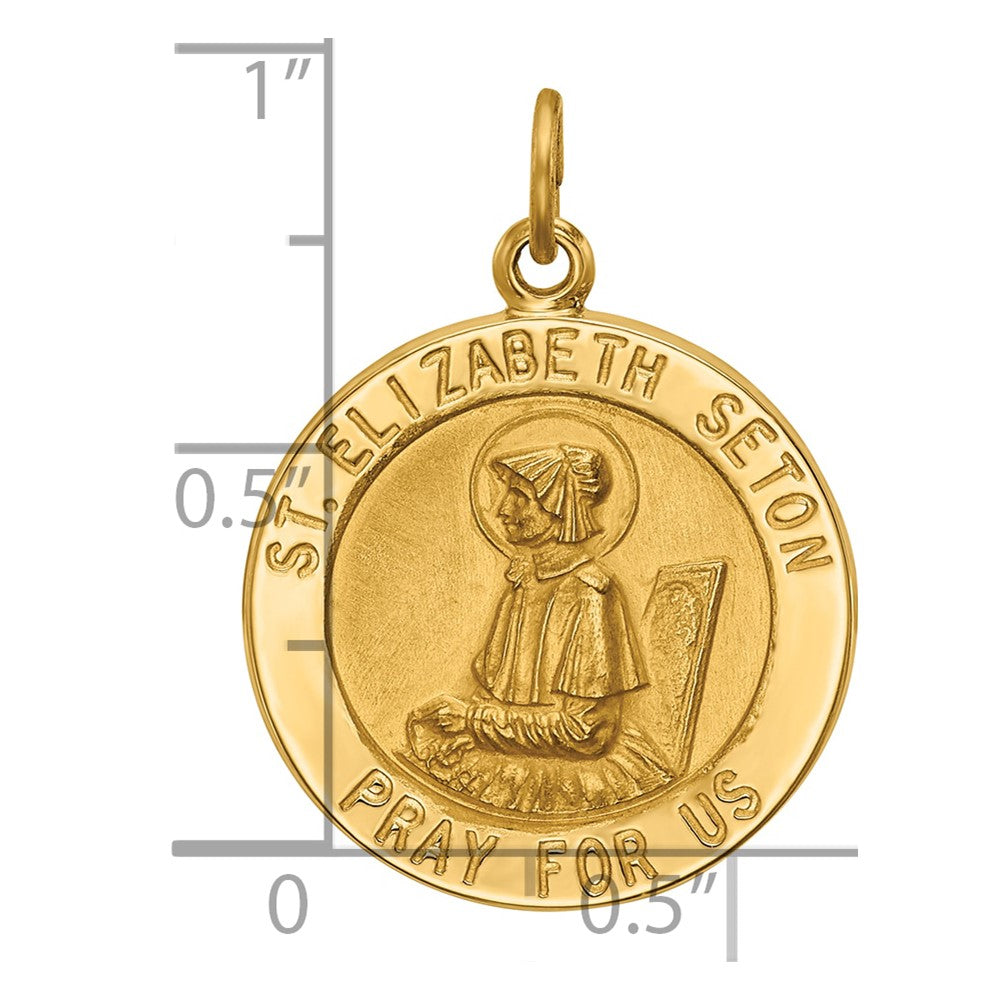 Charlie & Co Jewelry | 14k Saint Elizabeth Seton Medal Pendant - Model XR618