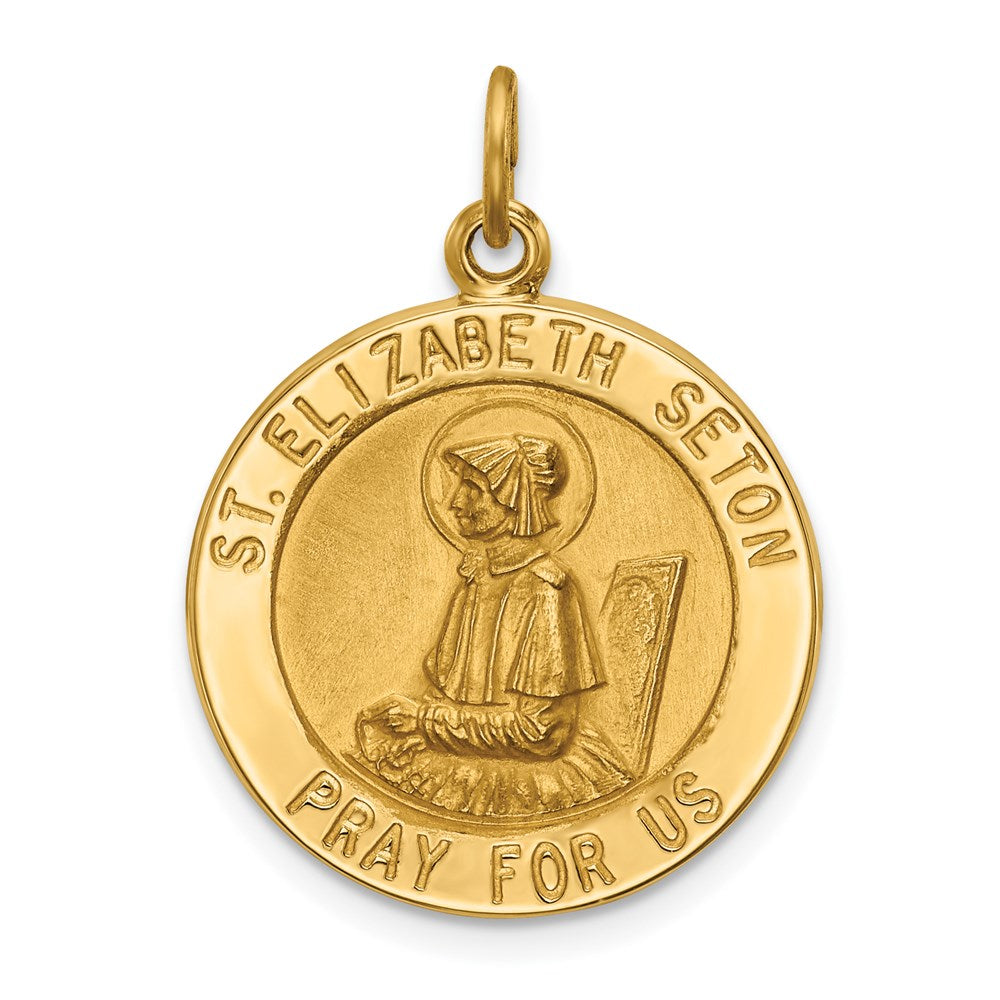 Charlie & Co Jewelry | 14k Saint Elizabeth Seton Medal Pendant - Model XR618
