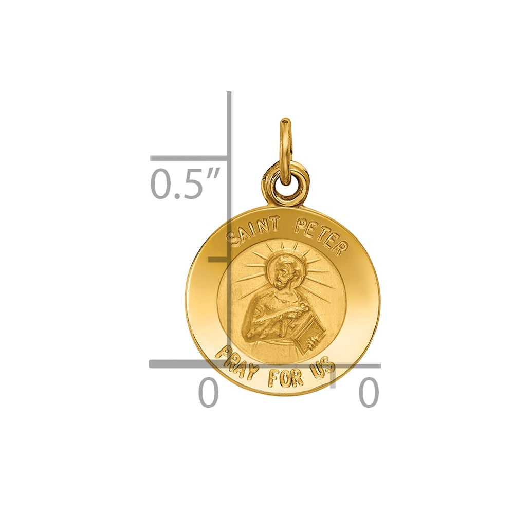 Charlie & Co Jewelry | 14k Saint Peter Medal Charm - Model XR633