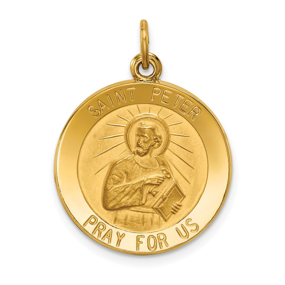 Charlie & Co Jewelry | 14k Saint Peter Medal Pendant - Model XR634