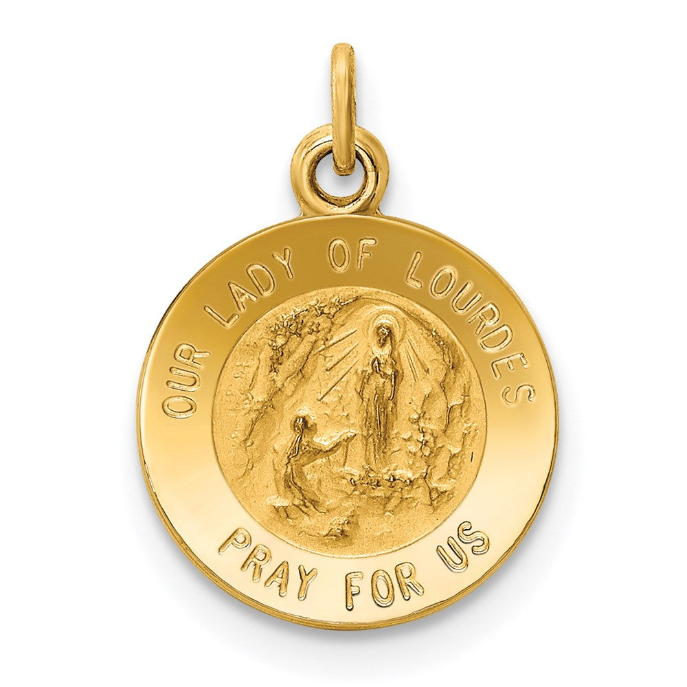 Charlie & Co Jewelry | 14k Our Lady Of Lourdes Medal Charm - Model XR648