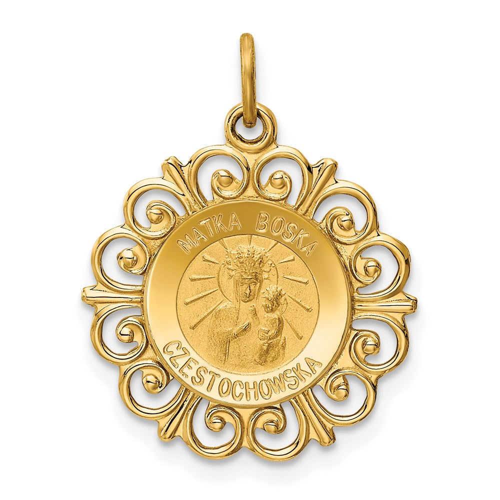 Charlie & Co Jewelry | 14k Matka Boska Medal Charm - Model XR656