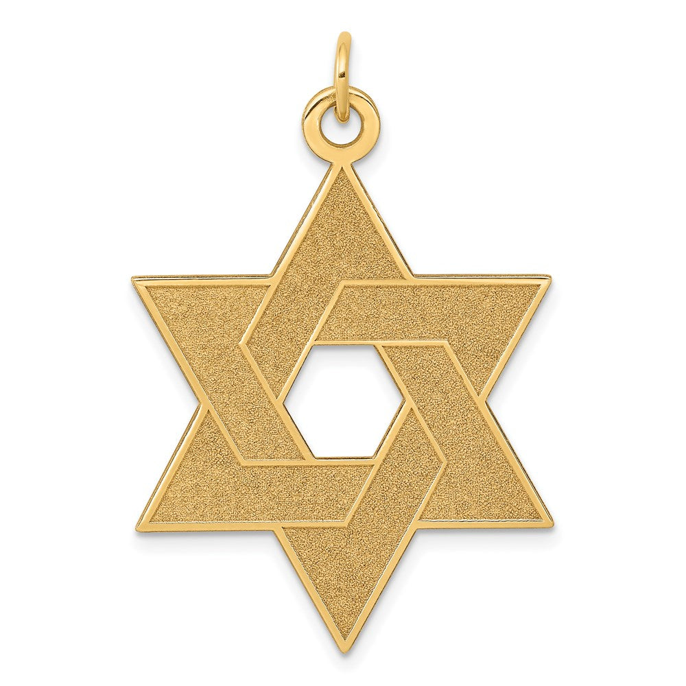 Charlie & Co Jewelry | 14k Laser Designed Star Of David Pendant - Model XR987