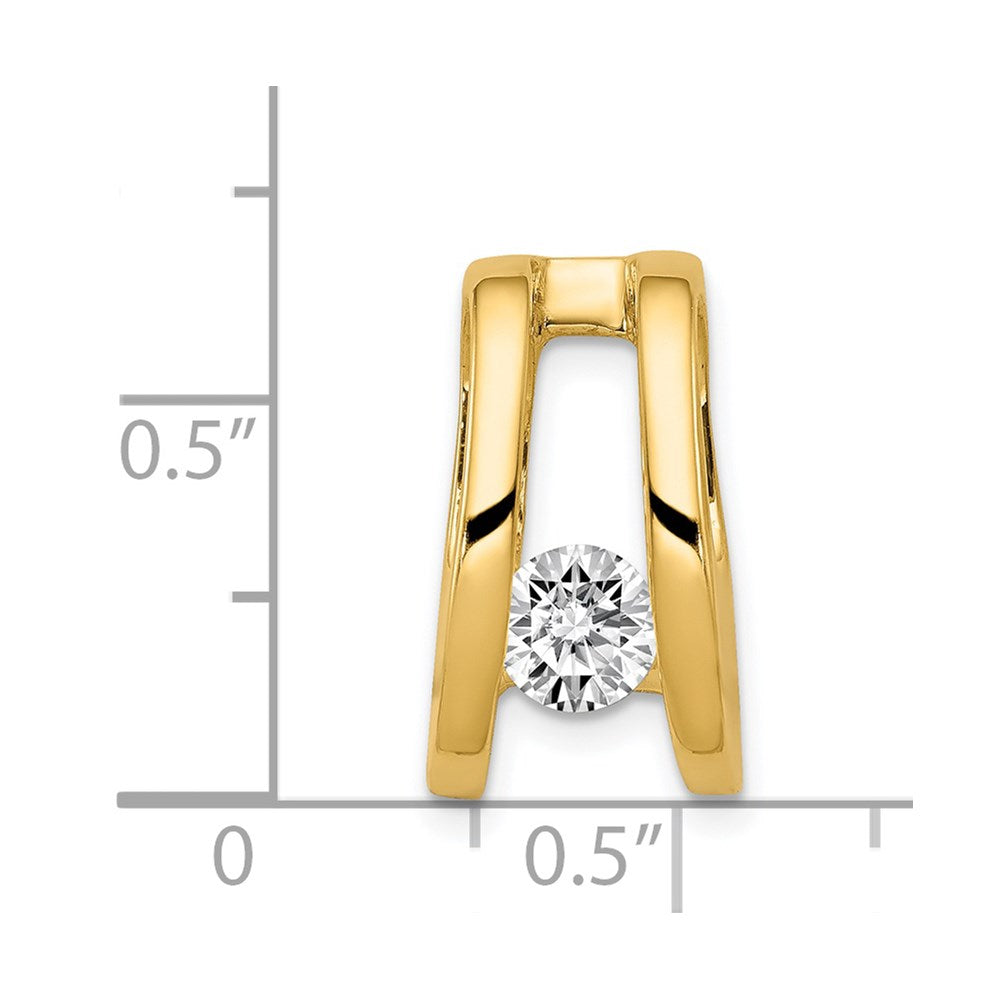 Charlie & Co Jewelry | 14k Vs 5.25mm Diamond Slide - Model XS229VS