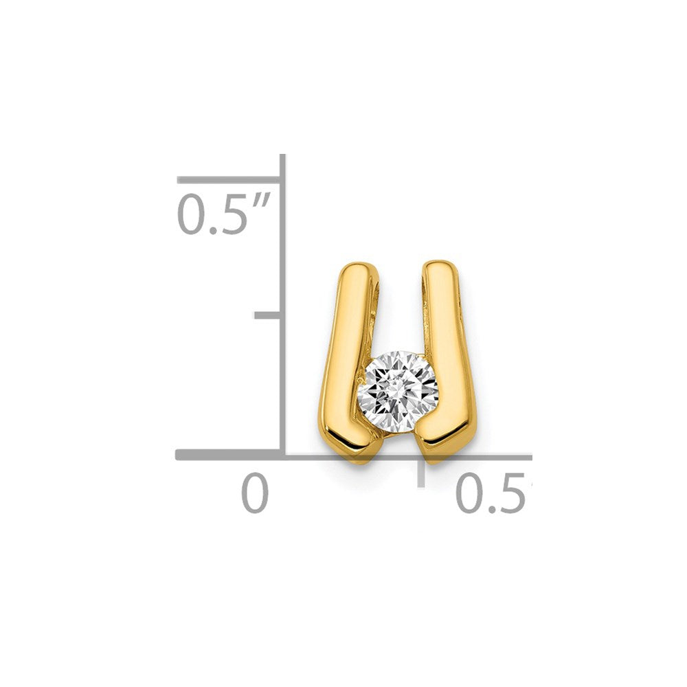 Charlie & Co Jewelry | 14k A 3.75mm Diamond Slide - Model XS509A