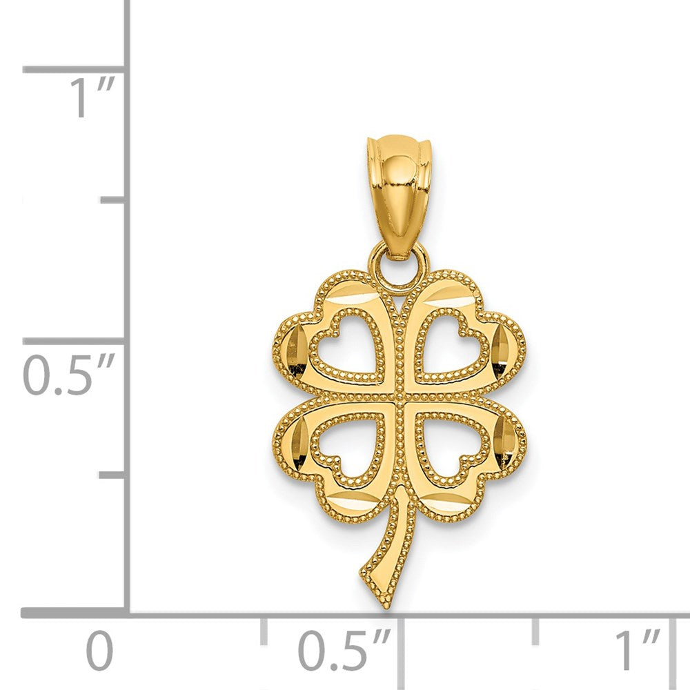Charlie & Co Jewelry | 14k Four Leaf Clover Pendant - Model YC1035