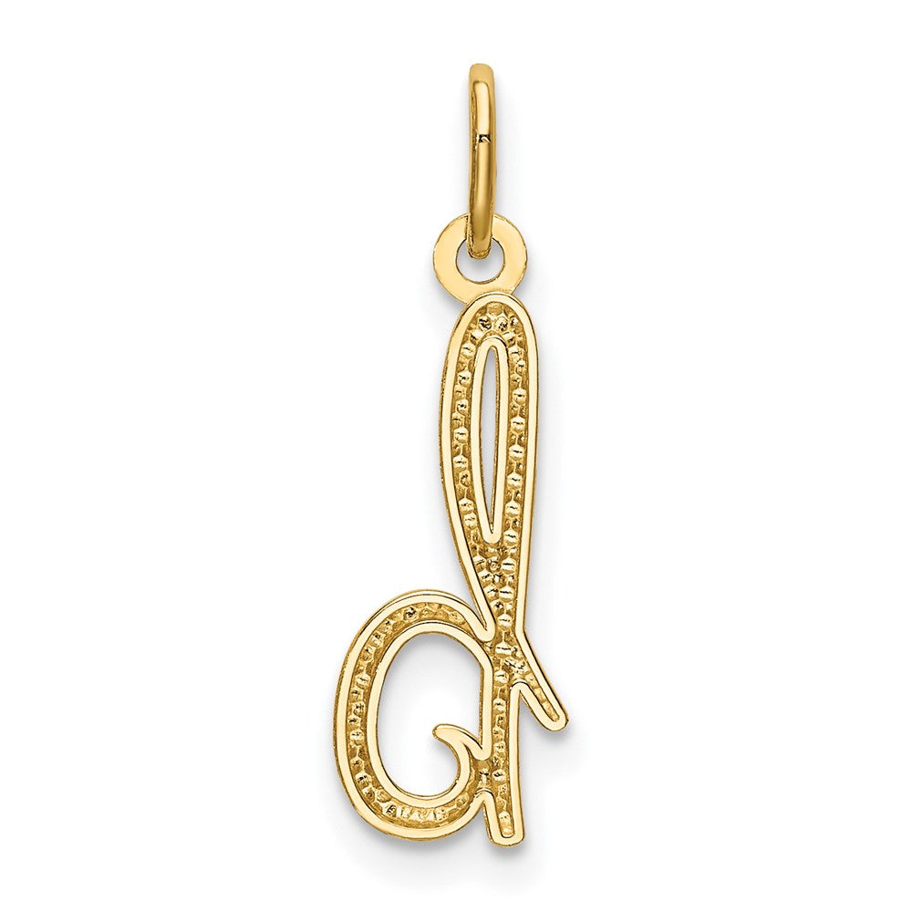 14K Gold Lowercase Initial "b" Pendant - Charlie & Co. Jewelry