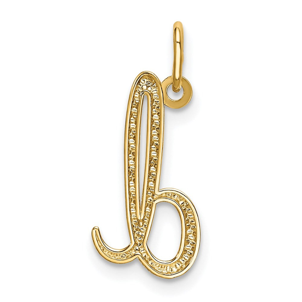 14K Gold Lowercase Initial "d" Pendant - Charlie & Co. Jewelry