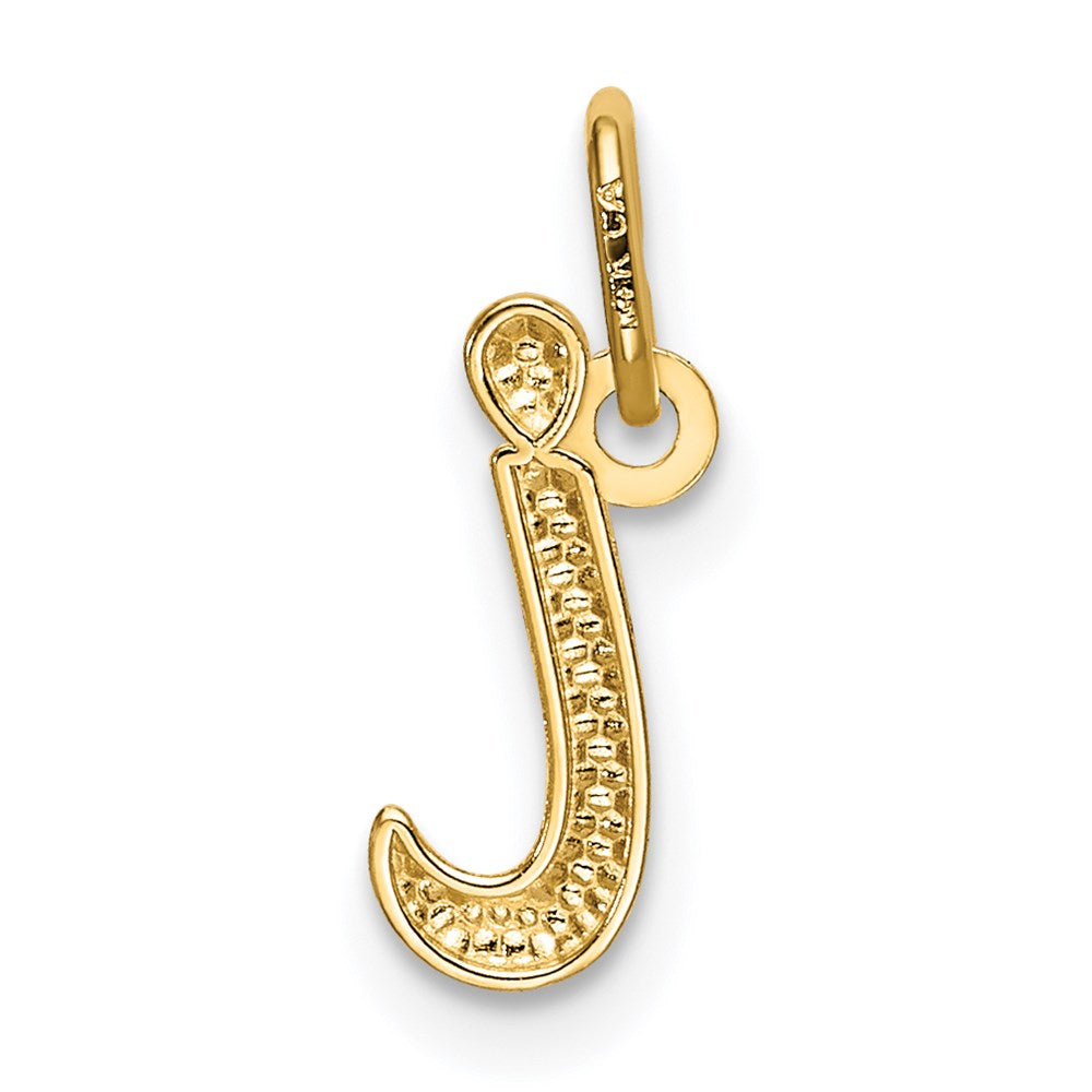 14K Gold Lowercase Initial "i" Pendant - Charlie & Co. Jewelry
