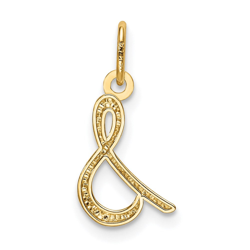 14K Gold Lowercase Initial "s" Pendant - Charlie & Co. Jewelry