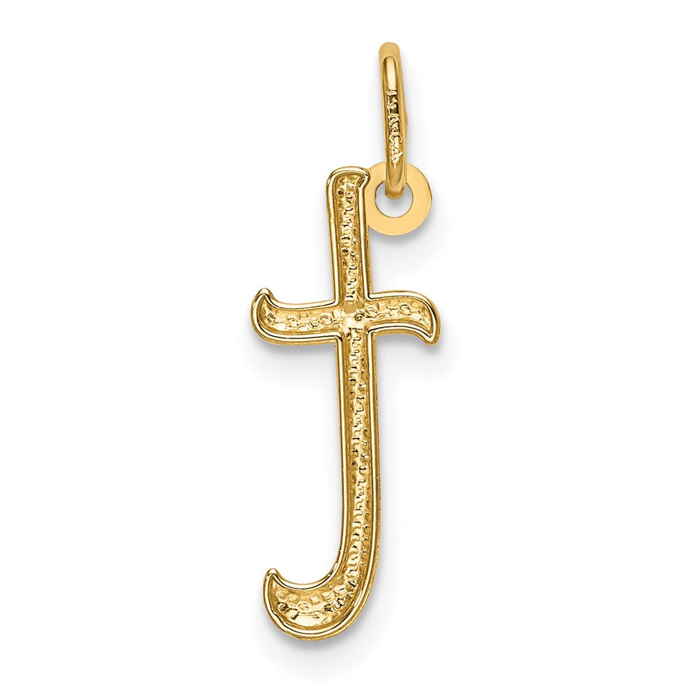 14K Gold Lowercase Initial "t" Pendant - Charlie & Co. Jewelry