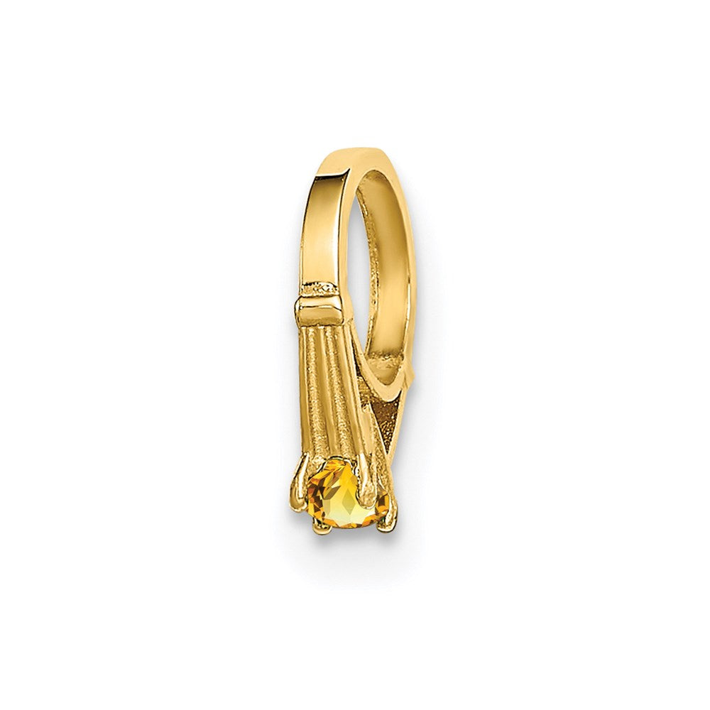 Charlie & Co Jewelry | 14k 3d Ring With Yellow Cz Charm - Model YC1332