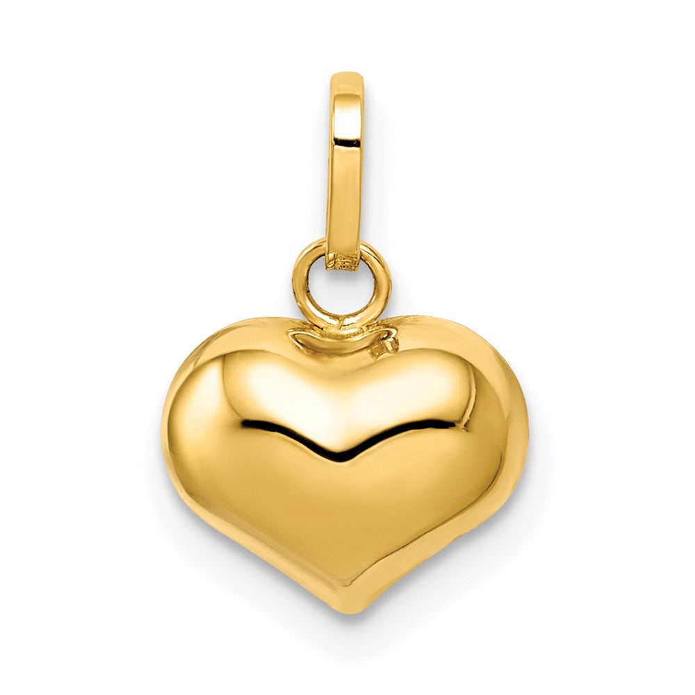 Charlie & Co Jewelry | 14k Polished Puffed Heart Charm - Model YC1383