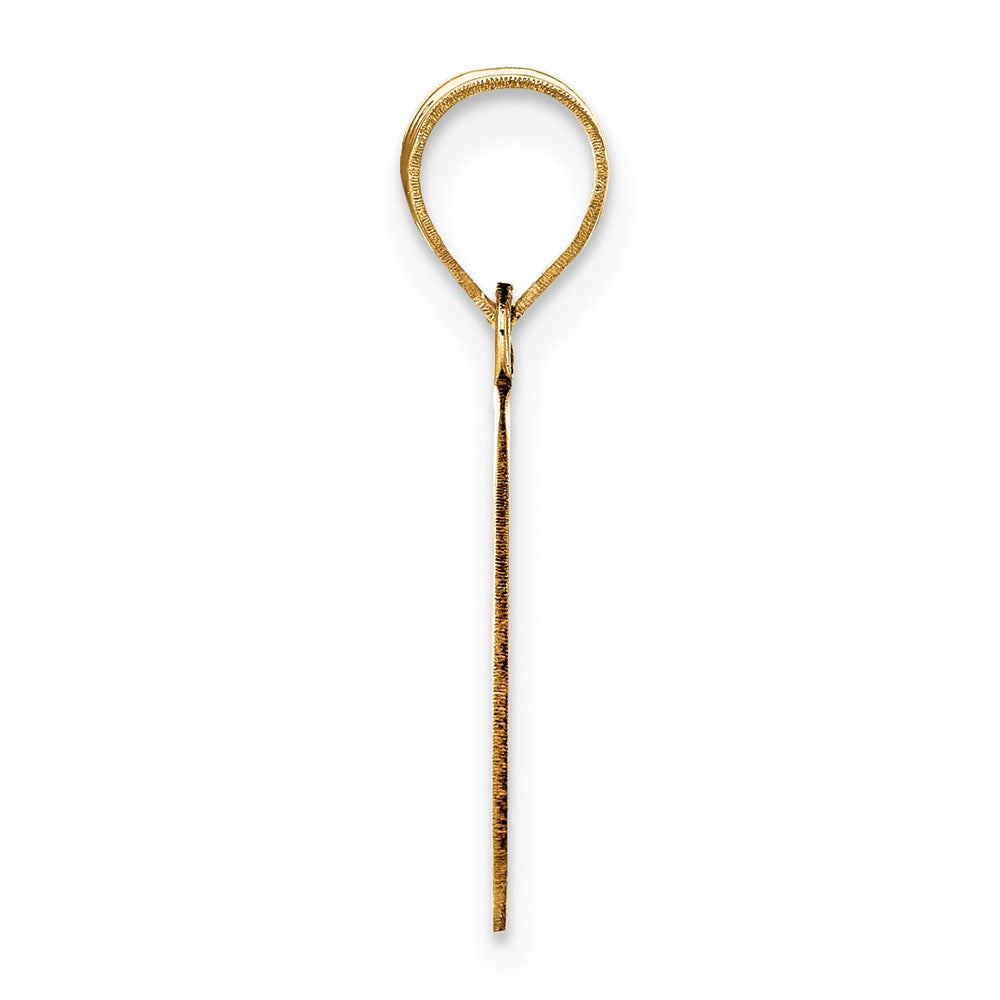 Charlie & Co Jewelry | 14k Polished Etched Letter G Initial Pendant - Model YC1437G
