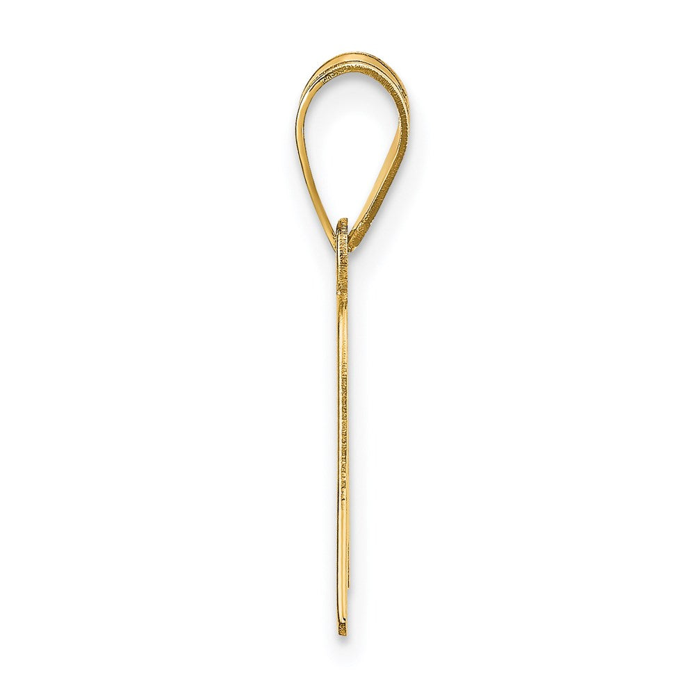Charlie & Co Jewelry | 14k Polished Script Letter A Initial Pendant - Model YC1438A