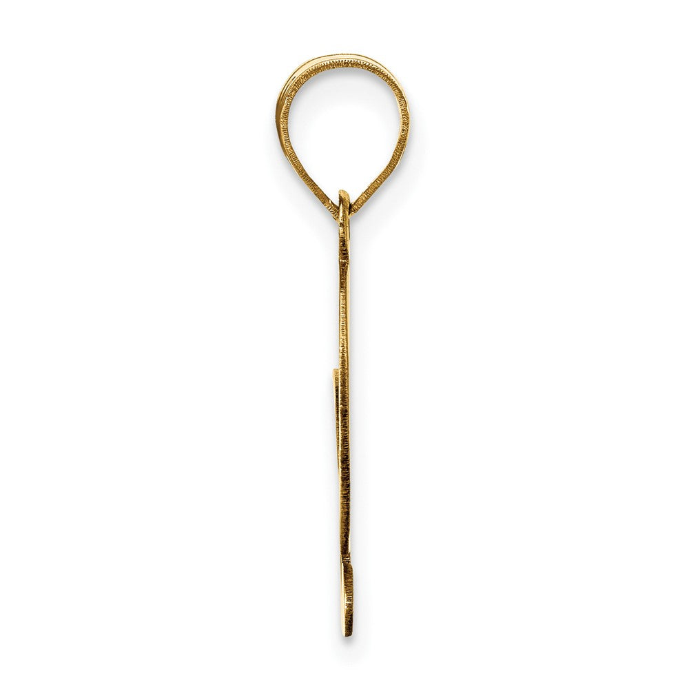 Charlie & Co Jewelry | 14k Polished Script Letter G Initial Pendant - Model YC1438G