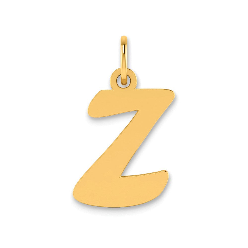 Charlie & Co Jewelry | 14k Polished Script Letter Z Initial Pendant - Model YC1438Z