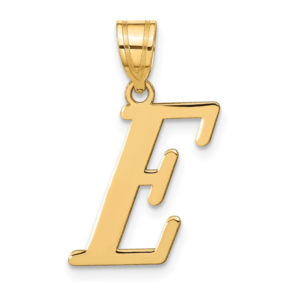Charlie & Co Jewelry | 14k Polished Letter E Initial Pendant - Model YC1440E