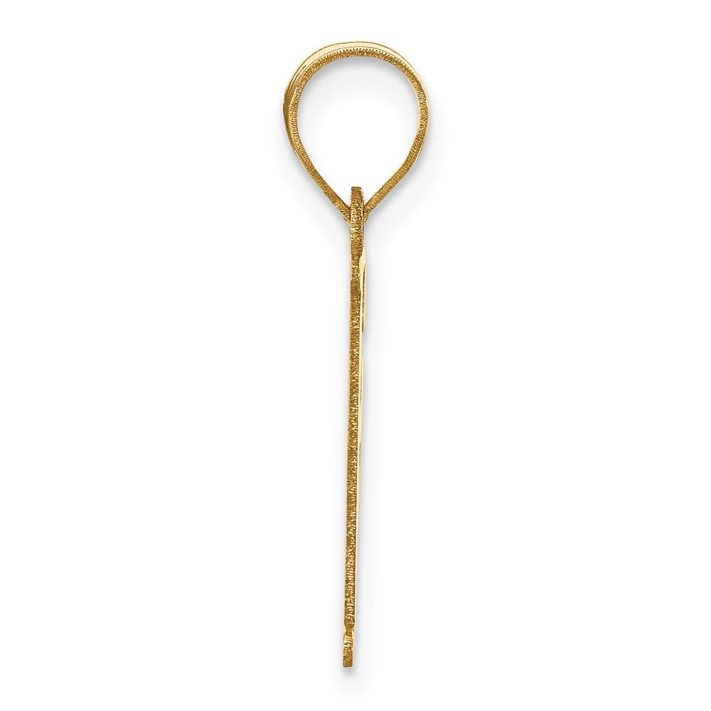 Charlie & Co Jewelry | 14k Polished Letter F Initial Pendant - Model YC1440F