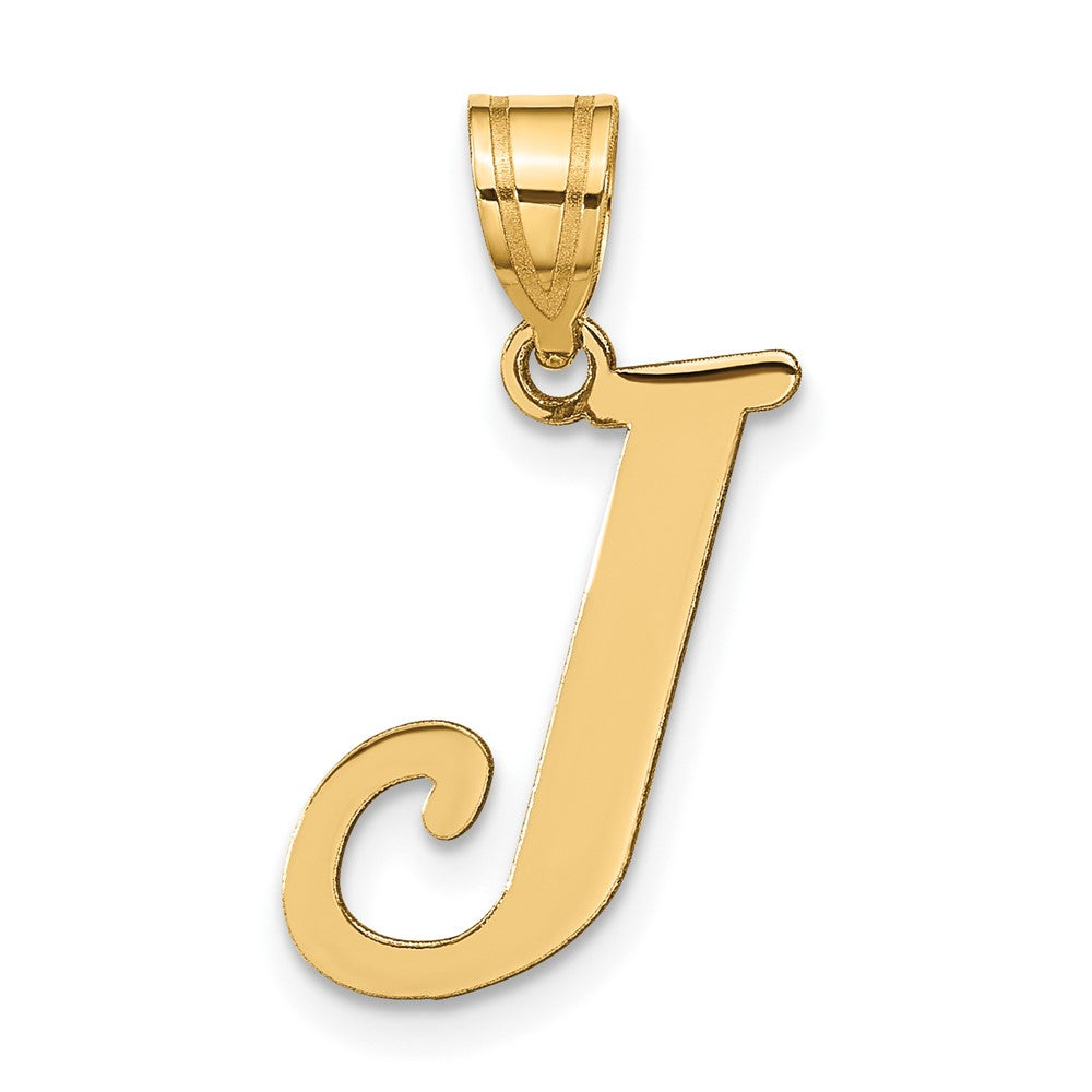 Charlie & Co Jewelry | 14k Polished Letter J Initial Pendant - Model YC1440J