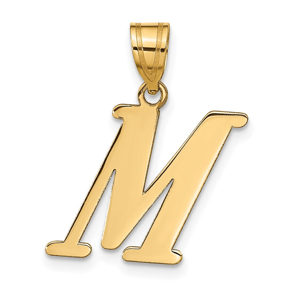 Charlie & Co Jewelry | 14k Polished Letter M Initial Pendant - Model YC1440M