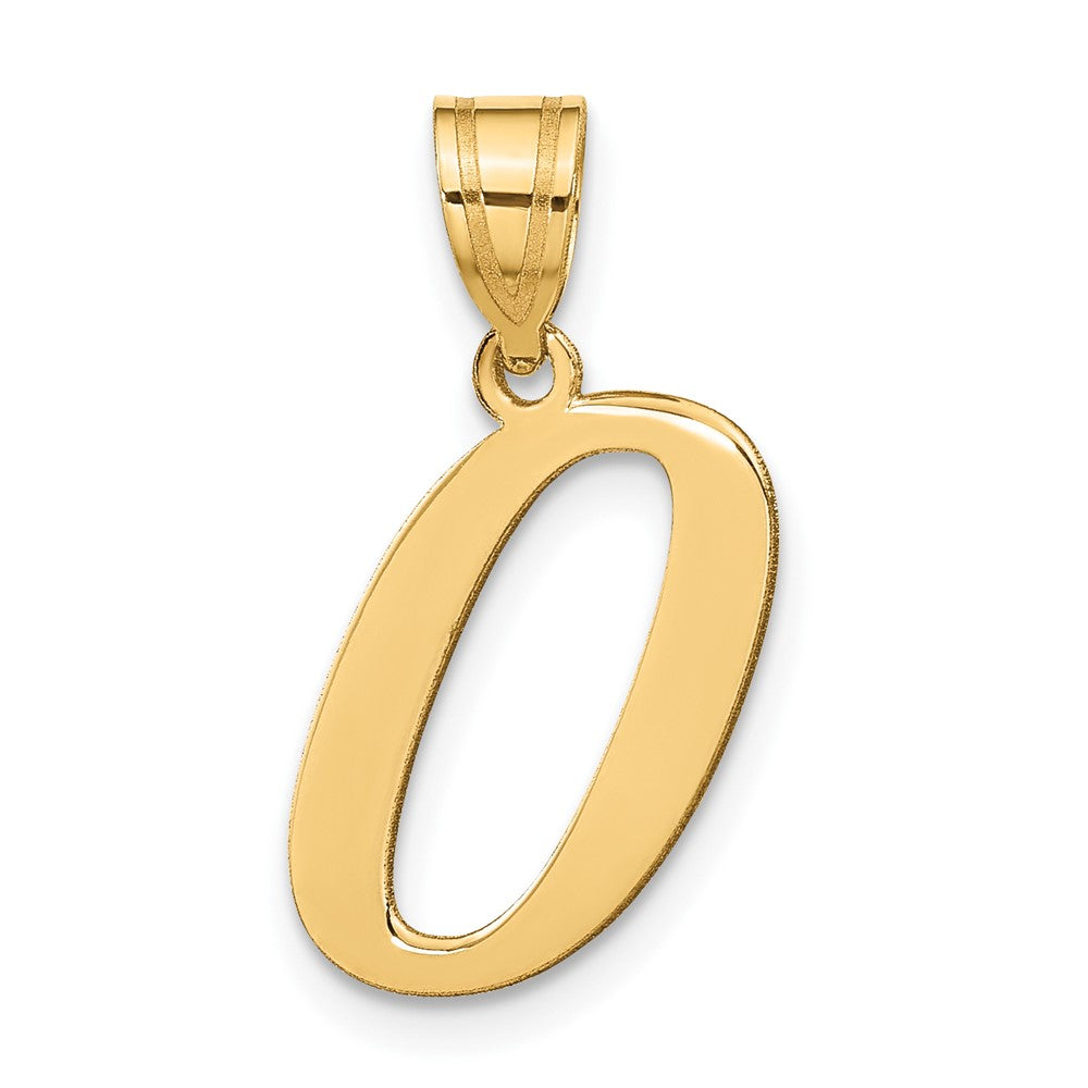 Charlie & Co Jewelry | 14k Polished Letter O Initial Pendant - Model YC1440O