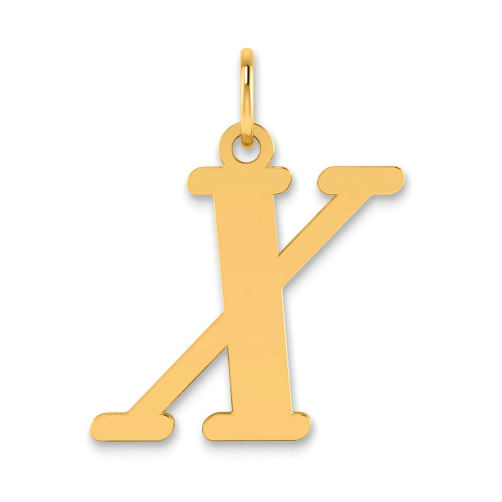 Charlie & Co Jewelry | 14k Polished Letter X Initial Pendant - Model YC1440X