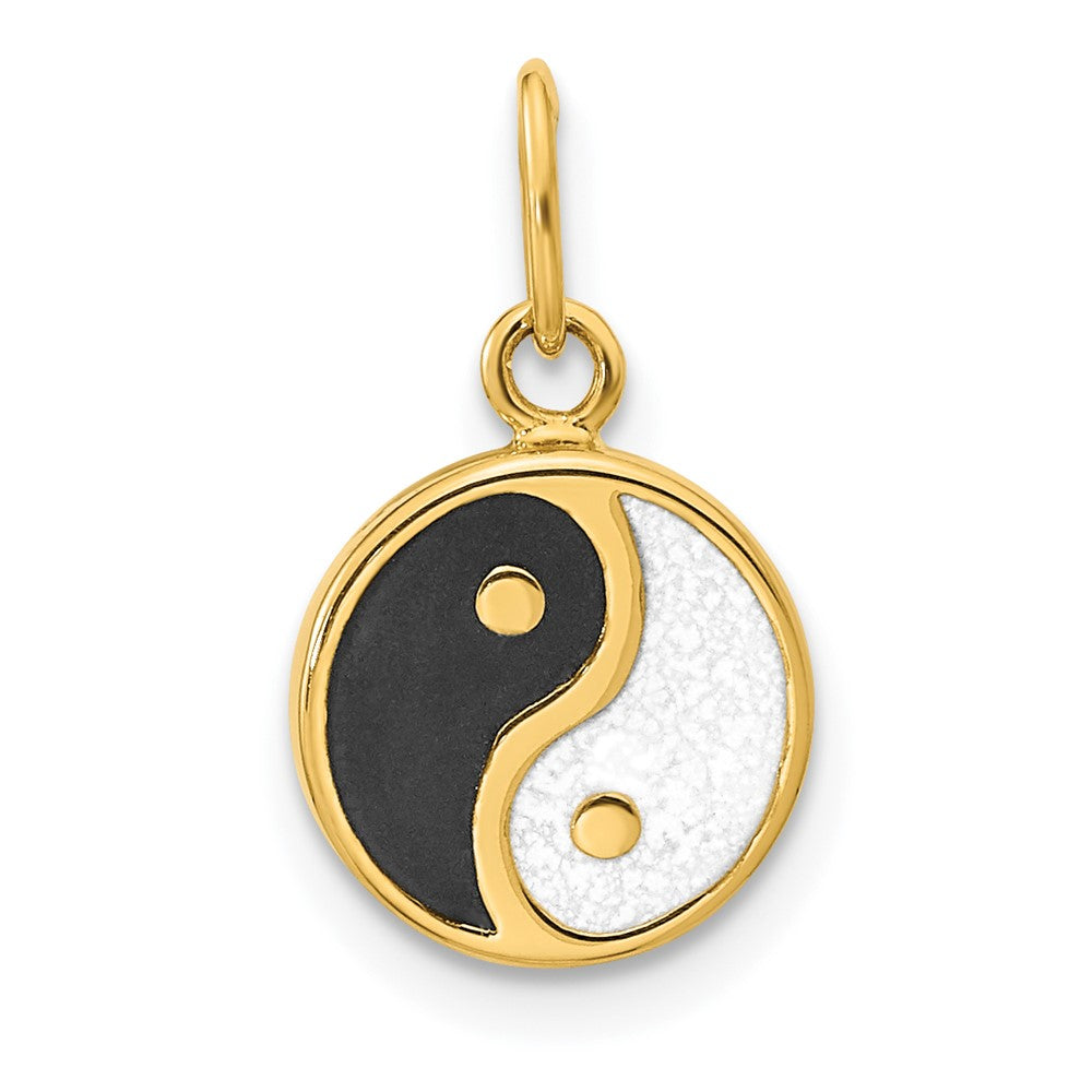 14K Gold Yin and Yang Necklace Pendant - Charlie & Co. Jewelry