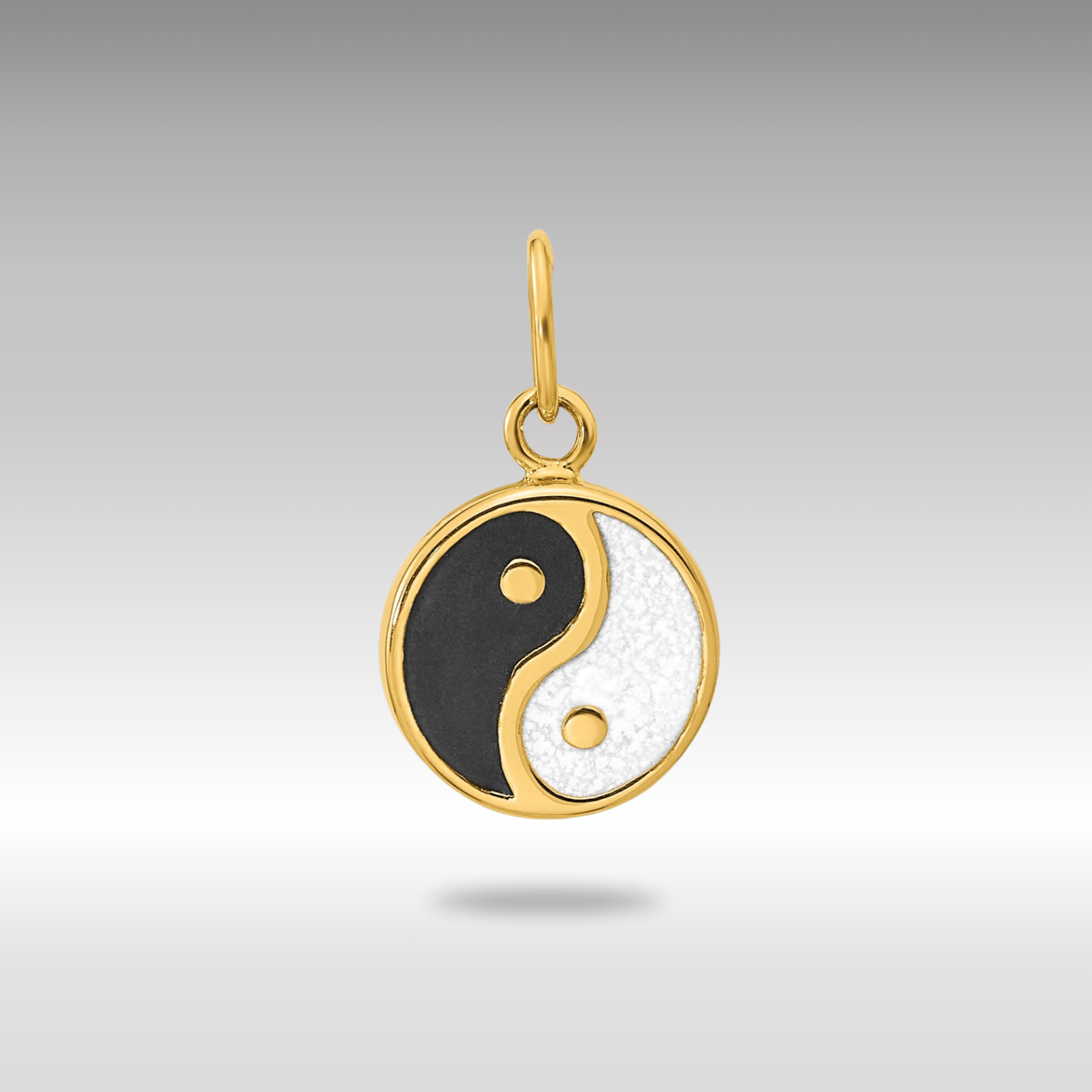 Gold Yin and Yang Necklace Pendant - Charlie & Co. Jewelry