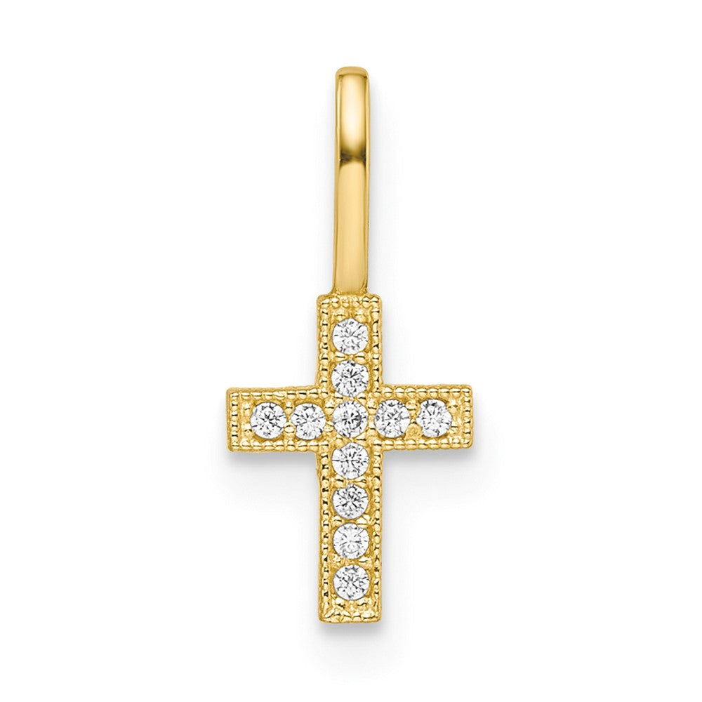 Charlie & Co Jewelry | 14k Cz Cross Pendant - Model YC1500