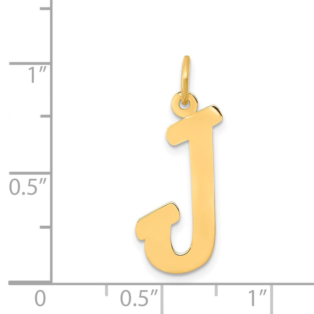 Charlie & Co Jewelry | 14k Small Script Letter J Initial Charm - Model YC658J