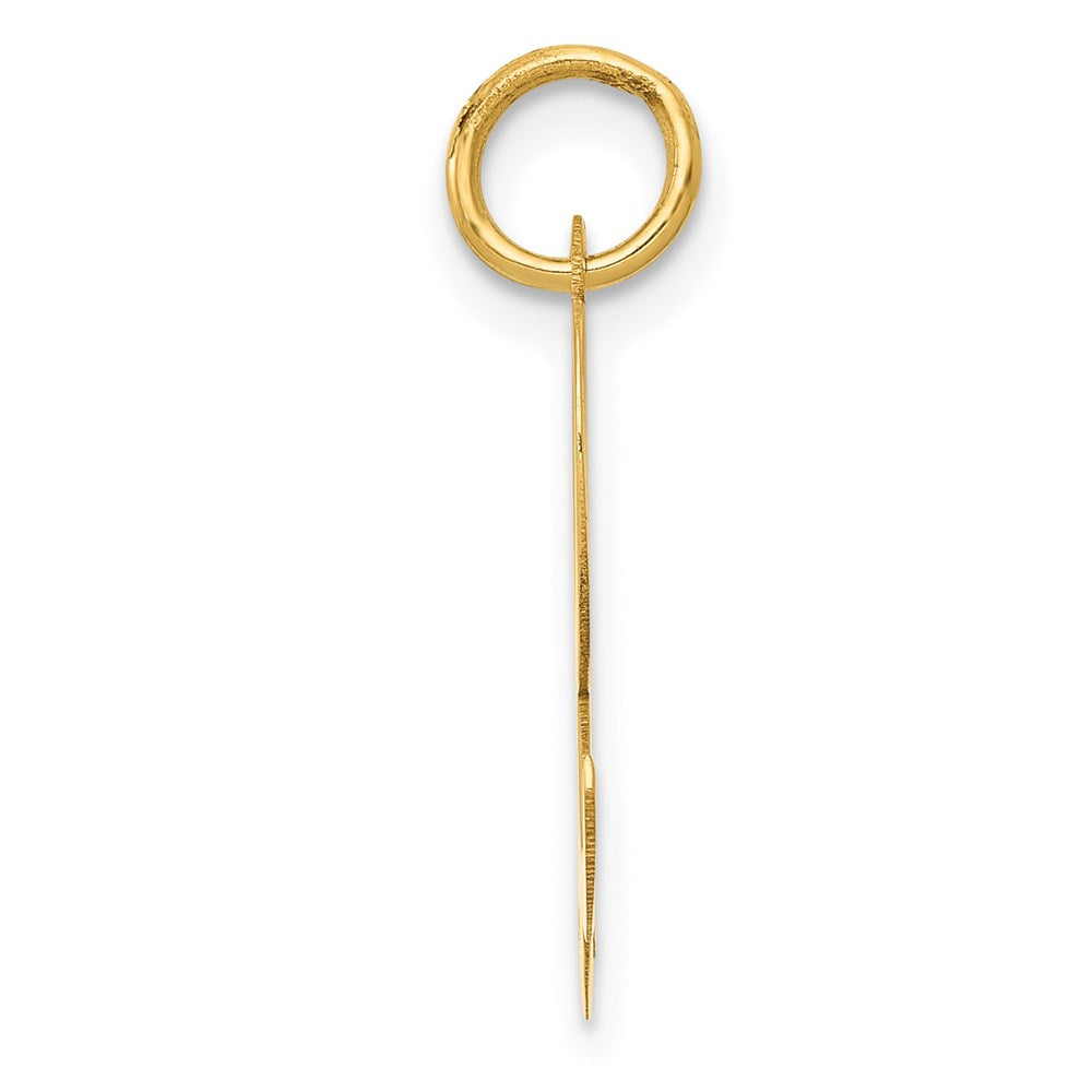14K Gold Script Letter "L" Initial Pendant - Charlie & Co. Jewelry